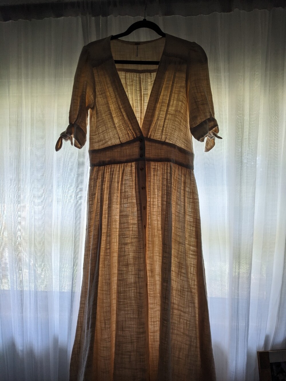 Free People Cream Maxi Dress